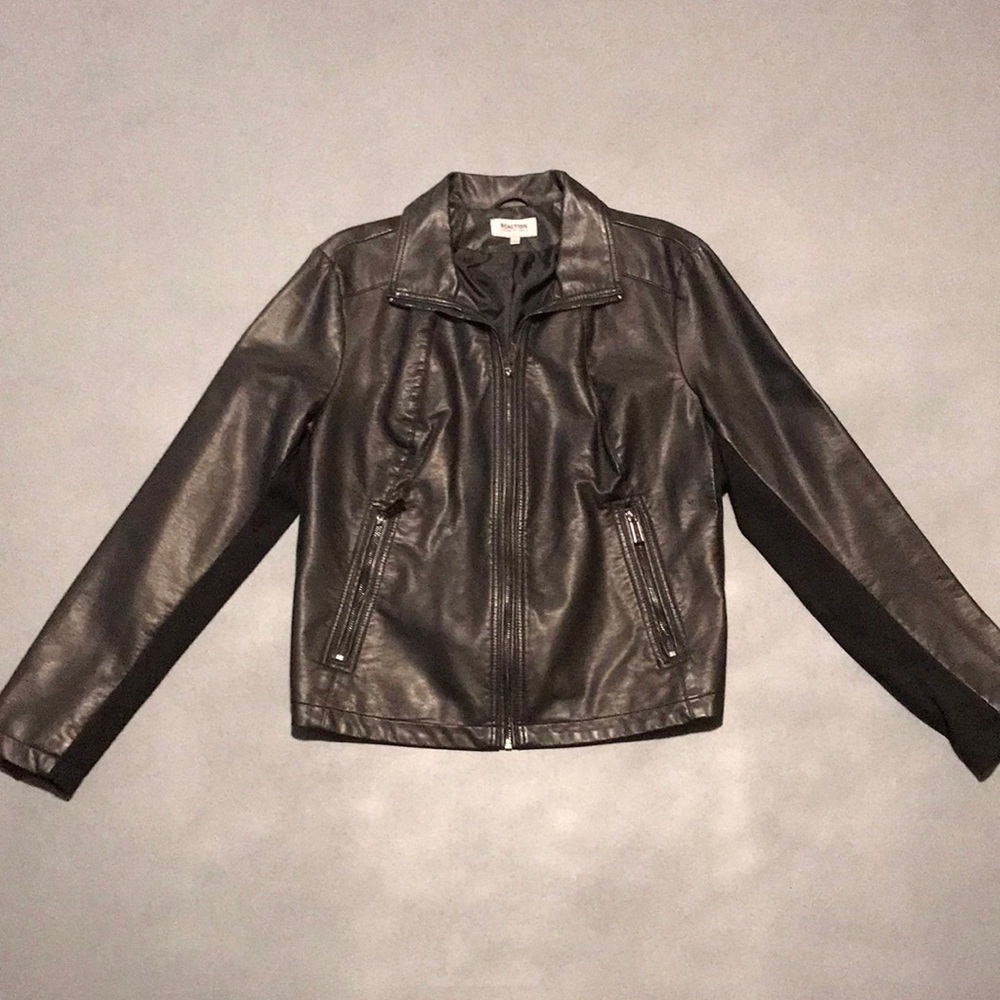 Kenneth Cole Reaction Faux Leather Jacket